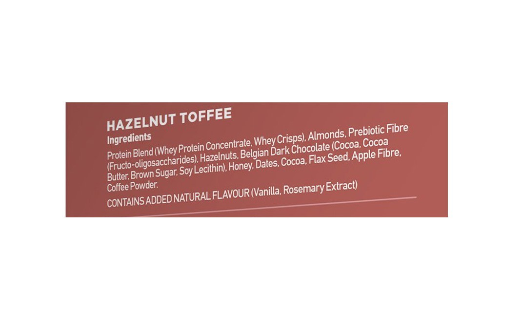 Yoga Bar 20G Protein Bar, Hazelnut Toffee   Pack  60 grams